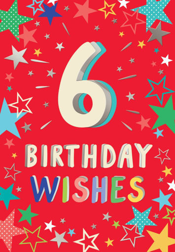 Picture of 6 BIRTHDAY WISHES CARD